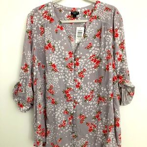 TORRID Harper floral blouse